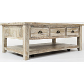 Artisan's Craft Coffee Cocktail Table in Washed Grey